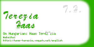 terezia haas business card